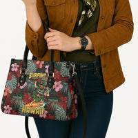 Hawaii Tiki Surfing Leather Bag Mele Kalikimaka i Iulai!
