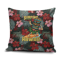 Hawaii Tiki Surfing Pillow Cover Mele Kalikimaka i Iulai!