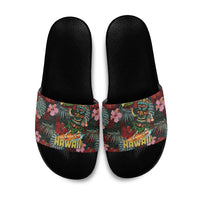 Hawaii Tiki Surfing Slide Sandals Mele Kalikimaka i Iulai!
