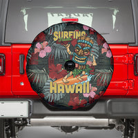 Hawaii Tiki Surfing Spare Tire Cover Mele Kalikimaka i Iulai!