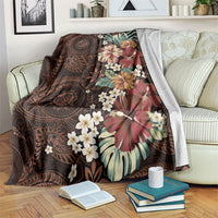 Kanoa Hawai'i Hibiscus Blanket Polynesian Tribal Tattoo Pattern Floral Elements