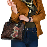 Kanoa Hawai'i Hibiscus Shoulder Handbag Polynesian Tribal Tattoo Pattern Floral Elements