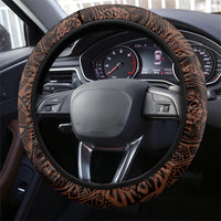 Kanoa Hawai'i Hibiscus Steering Wheel Cover Polynesian Tribal Tattoo Pattern Floral Elements