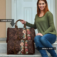 Kanoa Hawai'i Hibiscus Travel Bag Polynesian Tribal Tattoo Pattern Floral Elements