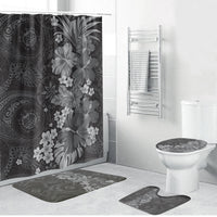 Pauli Hawai'i Hibiscus Bathroom Set Polynesian Tribal Tattoo Pattern Floral Elements