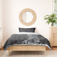 Pauli Hawai'i Hibiscus Bedding Set Polynesian Tribal Tattoo Pattern Floral Elements