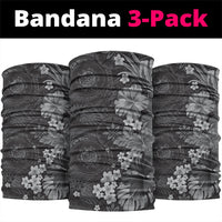 Pauli Hawai'i Hibiscus Neck Gaiter Polynesian Tribal Tattoo Pattern Floral Elements