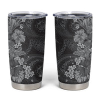 Pauli Hawai'i Hibiscus Tumbler Cup Polynesian Tribal Tattoo Pattern Floral Elements