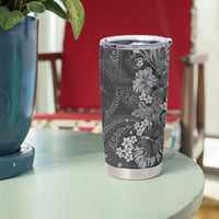 Pauli Hawai'i Hibiscus Tumbler Cup Polynesian Tribal Tattoo Pattern Floral Elements