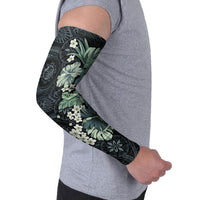 Pauliuli Hawai'i Hibiscus Arm Sleeves Polynesian Tribal Tattoo Pattern Floral Elements