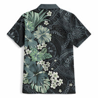 Pauliuli Hawai'i Hibiscus Hawaiian Shirt Polynesian Tribal Tattoo Pattern Floral Elements