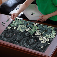 Pauliuli Hawai'i Hibiscus Puzzle Polynesian Tribal Tattoo Pattern Floral Elements