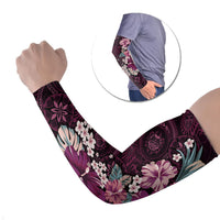 Poni Mama Hawai'i Hibiscus Arm Sleeves Polynesian Tribal Tattoo Pattern Floral Elements