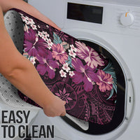 Poni Mama Hawai'i Hibiscus Bathroom Set Polynesian Tribal Tattoo Pattern Floral Elements