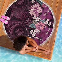 Poni Mama Hawai'i Hibiscus Beach Blanket Polynesian Tribal Tattoo Pattern Floral Elements