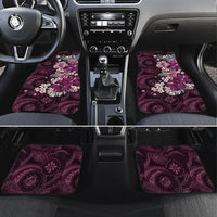 Poni Mama Hawai'i Hibiscus Car Mats Polynesian Tribal Tattoo Pattern Floral Elements