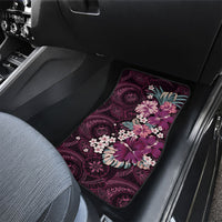 Poni Mama Hawai'i Hibiscus Car Mats Polynesian Tribal Tattoo Pattern Floral Elements