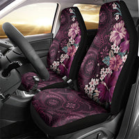 Poni Mama Hawai'i Hibiscus Car Seat Cover Polynesian Tribal Tattoo Pattern Floral Elements