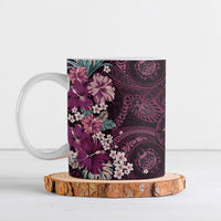Poni Mama Hawai'i Hibiscus Ceramic Mug Polynesian Tribal Tattoo Pattern Floral Elements
