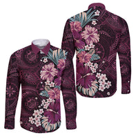 Poni Mama Hawai'i Hibiscus Family Matching Mermaid Dress and Hawaiian Shirt Polynesian Tribal Tattoo Pattern Floral Elements