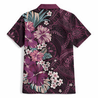 Poni Mama Hawai'i Hibiscus Hawaiian Shirt Polynesian Tribal Tattoo Pattern Floral Elements