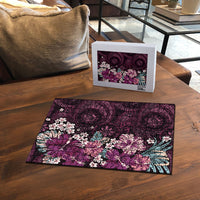 Poni Mama Hawai'i Hibiscus Puzzle Polynesian Tribal Tattoo Pattern Floral Elements