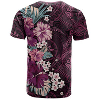 Poni Mama Hawai'i Hibiscus T Shirt Polynesian Tribal Tattoo Pattern Floral Elements
