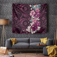 Poni Mama Hawai'i Hibiscus Tapestry Polynesian Tribal Tattoo Pattern Floral Elements