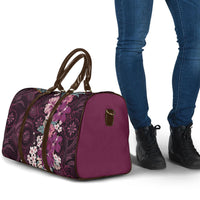 Poni Mama Hawai'i Hibiscus Travel Bag Polynesian Tribal Tattoo Pattern Floral Elements