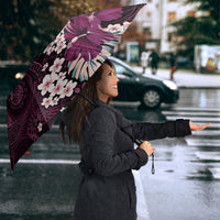 Poni Mama Hawai'i Hibiscus Umbrella Polynesian Tribal Tattoo Pattern Floral Elements