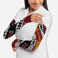 Personalised Papua New Guinea Bird Drum Arm Sleeves Papuan Batik Motif