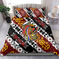 Papua New Guinea Bird Drum Bedding Set Papuan Batik Motif