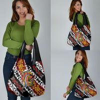 Papua New Guinea Bird Drum Grocery Bag Papuan Batik Motif