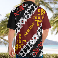 Personalised Papua New Guinea Bird Drum Hawaiian Shirt Papuan Batik Motif
