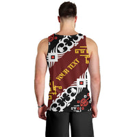 Personalised Papua New Guinea Bird Drum Men Tank Top Papuan Batik Motif