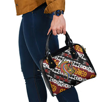 Papua New Guinea Bird Drum Shoulder Handbag Papuan Batik Motif
