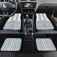 Personalised Papua New Guinea Bird Ethnic Car Mats Papuan Batik Inspired Pattern