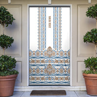 Personalised Papua New Guinea Bird Ethnic Door Cover Papuan Batik Inspired Pattern