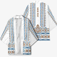 Personalised Papua New Guinea Bird Ethnic Kimono Papuan Batik Inspired Pattern