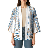 Personalised Papua New Guinea Bird Ethnic Kimono Papuan Batik Inspired Pattern