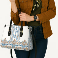 Papua New Guinea Bird Ethnic Leather Bag Papuan Batik Inspired Pattern