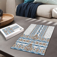 Papua New Guinea Bird Ethnic Puzzle Papuan Batik Inspired Pattern