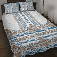 Papua New Guinea Bird Ethnic Quilt Bed Set Papuan Batik Inspired Pattern