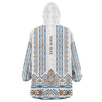 Personalised Papua New Guinea Bird Ethnic Wearable Blanket Hoodie Papuan Batik Inspired Pattern