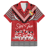 Personalised Tonga Rugby Pacific Family Matching Puletasi and Hawaiian Shirt Ikale Tahi Sipi Tau