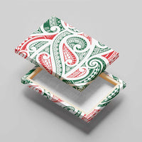 New Zealand Kowhaiwhai Christmas Canvas Wall Art Traditional Maori Koru Pattern - Polynesian Pride