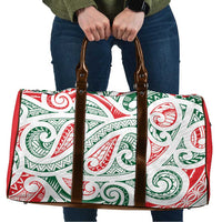 New Zealand Kowhaiwhai Christmas Travel Bag Traditional Maori Koru Pattern - Polynesian Pride