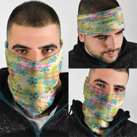 Hawaiian Palaka Neck Gaiter Hibiscus Palm Leaf Pattern LT9 - Polynesian Pride