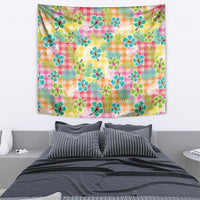 Hawaiian Palaka Tapestry Hibiscus Palm Leaf Pattern - Polynesian Pride