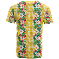 Hawaiian Palaka T Shirt Hibiscus Pineapple Lei - Polynesian Pride